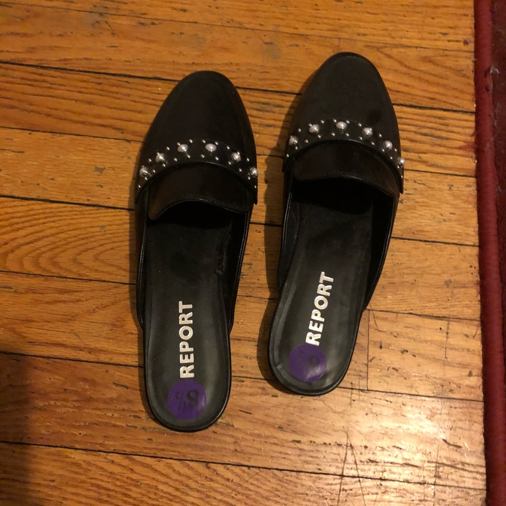 Black loafers
